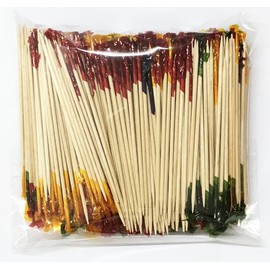 AILEXI 500 Counts Sandwich Frill Picks AILEXI Cocktail Sticks Fruit Sticks and Toothpicks 10 cm - Assorted Colors