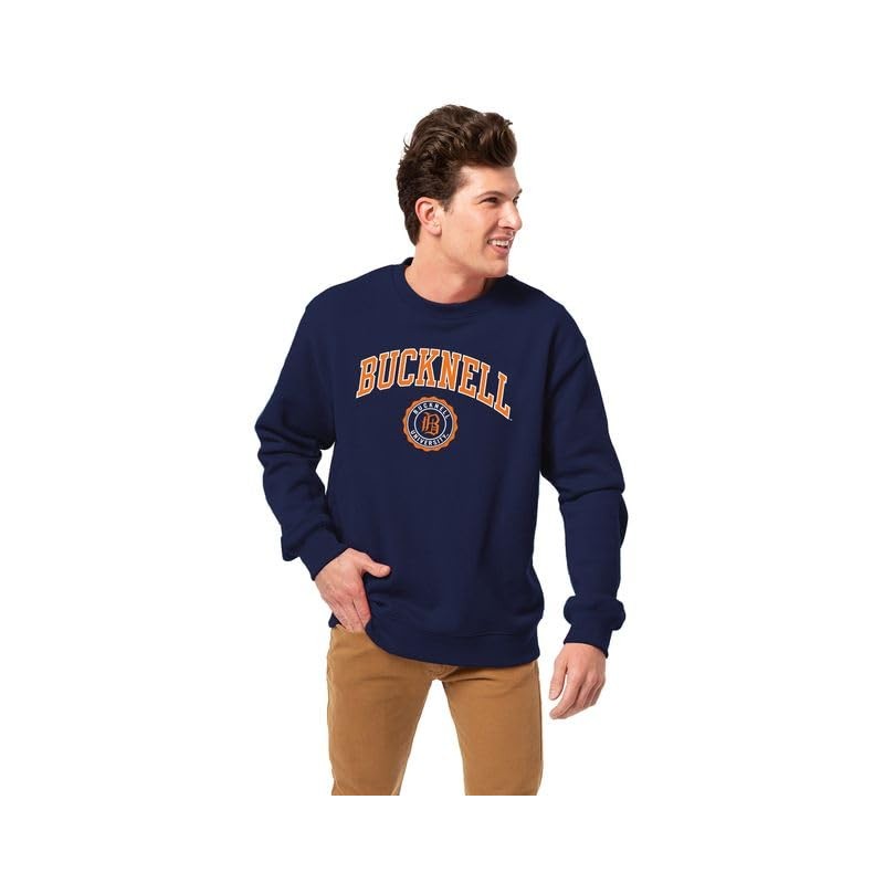Barnesmith Bucknell University BU Bison Adult Unisex Crewneck Sweatshirt, Heritage,