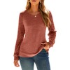 Glamaker Women's 2025 Fall Long Sleeve V Neck Tunic Tops