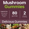 Functional Mushroom Gummies, 2500mg w/Ashwagandha Shiit Blend for Focus Immunity