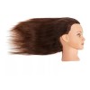 Training Head Maniqui Cabeza Cabello Natural #4 Marrón Oscuro. 55