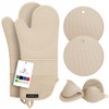 Rorecay Oven Mitts and Pot Holders Sets 6pcs, Extra Long