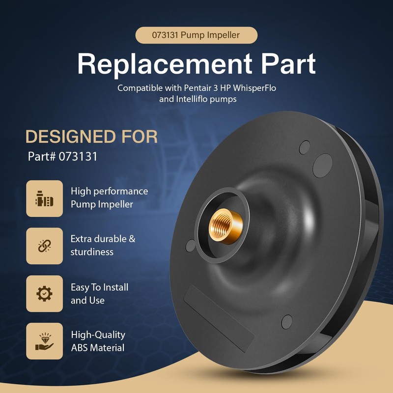 073131 Upgraded Pump Impeller Replacement Fit for Pentair 3 HP