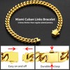 Cuban Bracelet for Men Curb Bracelet Women Gold Chain Bracelet