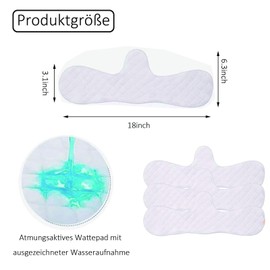 fufupaw Pack of 10 Bra Inserts Sweating, Underbust Sweat Protection, Bra Inserts, Reusable Cotton Bra Inserts Under the Breasts Sweat Absorber Pads Bra Sweat Pads for Women Washable, White, M