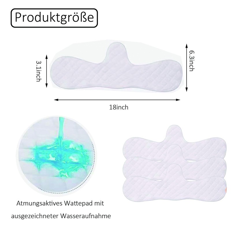 fufupaw Pack of 10 Bra Inserts Sweating, Underbust Sweat Protection,