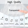 3x2 Inch Transparent Thermal Labels Stickers, Self-Adhesive Clear Waterproof Direct