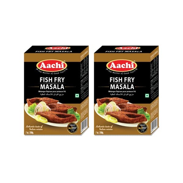 AACHI Fish Fry Masala 200 GMS -TWIN PACK - PACK OF 2 ( 200 GMS X 2 )