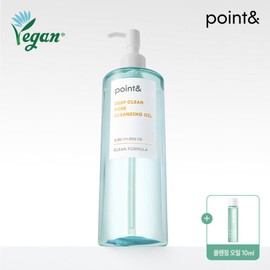 Point (현대Hmall)포인트앤 point 비건 저자극 딥클린 포어 클렌징 오일490ml Hyundai Hmall Point& Point Vegan Low-Irritation Deep Clean Pore Cleansing Oil 490ml