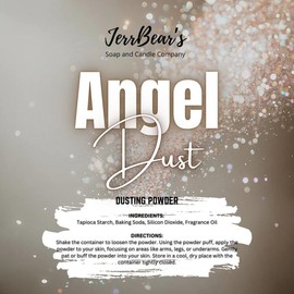 JerrBear’s Custom Body Dusting Powder - Scented - Gentle - Fine Powder Talc-Free Fragrance Moisture Cosmetic Skin Care:_Angel Dust