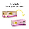 Post-it 100% Recycled Paper Super Sticky Notes, 3 in. x