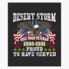 HOF Trading Desert Storm Gulf War Veteran Vinyl Sticker Waterproof
