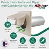 NO-PEST VENT, Exclusive Dual Door Dryer Vent Cover Outdoor 4