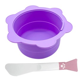 Healeved 1set Mask Mixing Bowl Wax Melting Liner Scraper for Home and Salon Use Easy to Clean Comfortable Grip