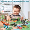 GIUHAT Dinosaur Figure with Play Mat and Take Apart Dinosaur