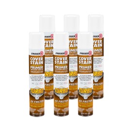 Zinsser Cover Stain Turbo Primer Spray, 26 oz, White, (Pack of 6)