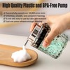 Malachi Foaming Hand Soap Dispenser, Refillable Clear Glass Pump Bottles
