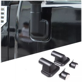 car-attention Matte Black Side Rearview Mirror Base Cover For HUMMER H2 2003-2009 Accessories