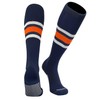 PEAR SOX Striped OTC Baseball, Softball, Football Socks (B) Navy