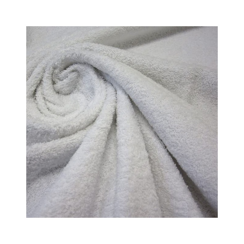 Fabric by the Metre Terry Towelling White 0.5 m Pure