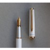 Teranishi Chemical GFPNB-WH-F Guitar Fountain Pen, Brillante, White
