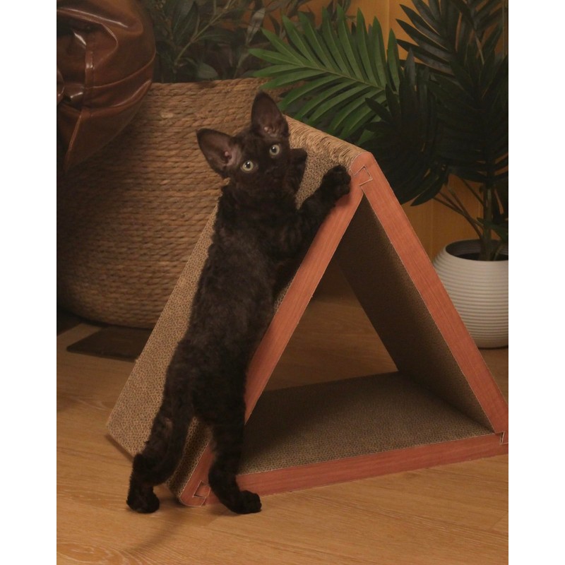 WooBayVan Cat Scratching Board - Foldable - Triangle