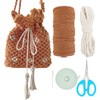 BEUNITONE Macrame Bag DIY Kit for Adults Beginners DIY Macrame
