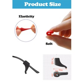 Omnful Anti-Slip Glasses Ear Cushions, Sunglasses Holder, Eyeglasses Retainers,Soft Silicone Glasses Temple Tips Sleeve, Non Slip Eyglasses Ear Hooks for Glasses(Black+White 12Pairs)