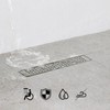 SaniteModar Linear Shower Drain 12 inch with Removable Square Hole