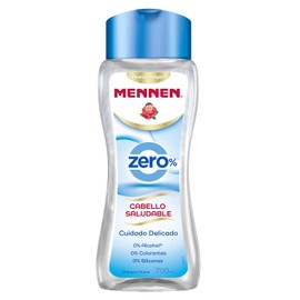 Mennen Shampoo Cabello Saludable Zero 700 ml. Fórmula Suave sin Parabenos, Colorantes, ni Siliconas que Limpia Profundamente el Cabello. Cuidado Delicado e Ideal para Toda la Familia