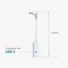 xsdtech Ring USB-C to Barrel Plug Adapter for USB-C Solar