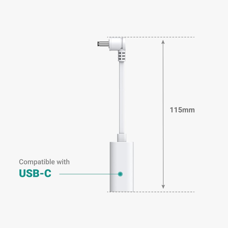 xsdtech Ring USB-C to Barrel Plug Adapter for USB-C Solar