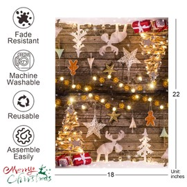 Merry Christmas Mailbox Covers, Christmas Deer Christmas Tree Mailbox Cover Decoration,Christmas Mailbox Cover Standard Size: 22 * 18 inches,Christmas Outdoor Mailbox Decoration.