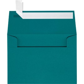 LUXPaper 4Bar A1 Invitation Envelopes | Peel & Press | 3 5/8" x 5 1/8" | Teal | 80lb. Text | 50 Qty
