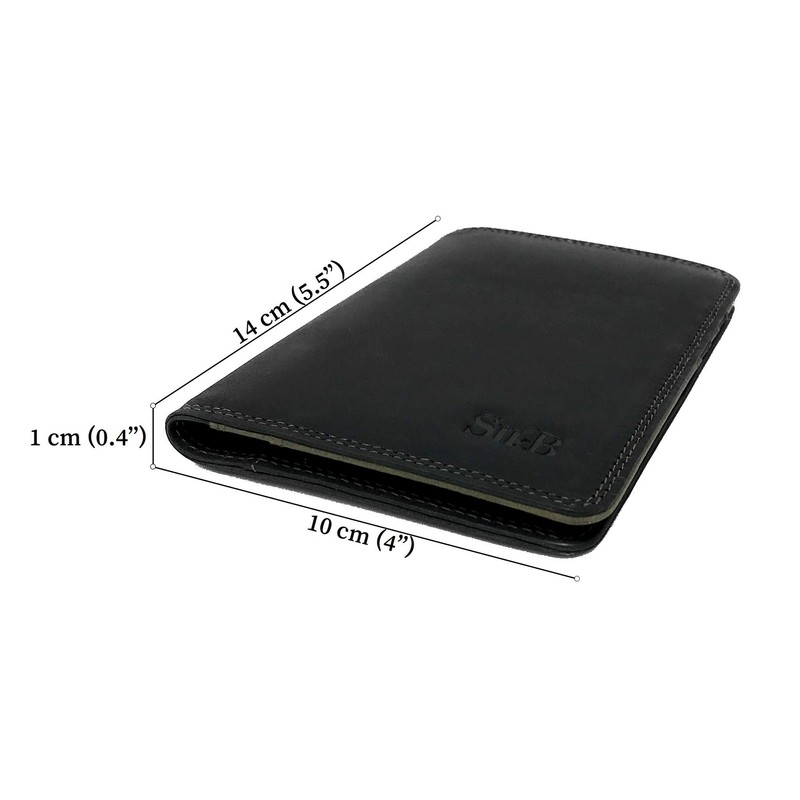 Su.B Designer Leather Passport Holder - Wallet - Passport Holder