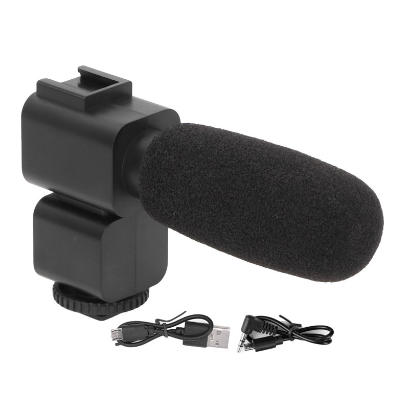 Video Recording Microphone Wide Range Frequency Shock Absorbing Stereo Interview