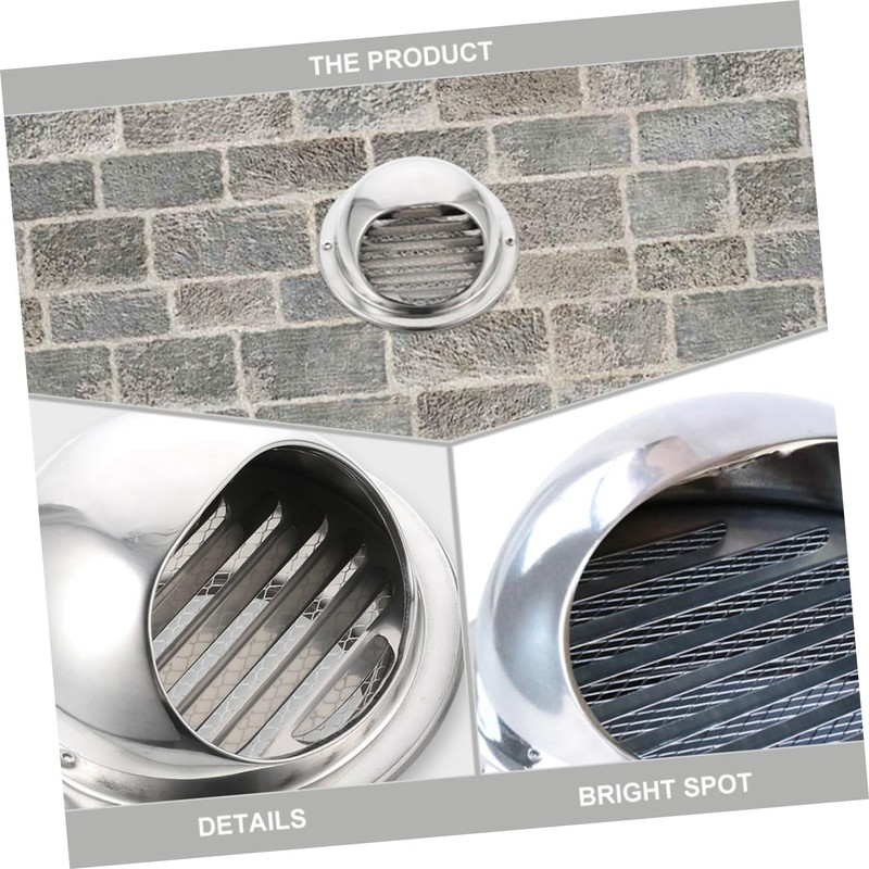 COHEALI Round Vent Windproof Hood Durable Stainless Steel Cover for