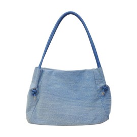 Namvo Fashionable Denim Shoulder Bag Versatile Casual Armpit Bag with Magnetic Buckle, Large Capacity 34 x 23 x 13 cm, Adjustable Hand/Shoulder Strap, Functional Carry Bag