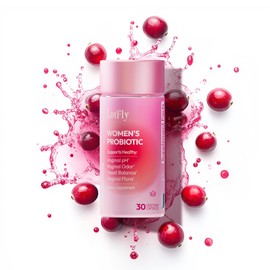 LOTFLY Probiotics for Women – 10 Billion CFU with SYNBIO - Clinically Shown to pH Balanced Digestive Vaginal and Immune Health – Cranberry & Lactobacillus for Urinary Tract Support – 30 Capsules