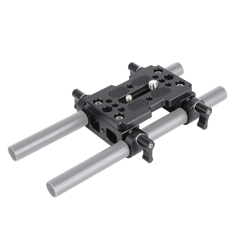 NICEYRIG Universal Mounting Plate with 15mm Rod Clamp (Set of