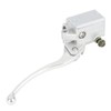 Motoforti Front Silver Tone Metal Motorcycle Brake Master Cylinder Pump