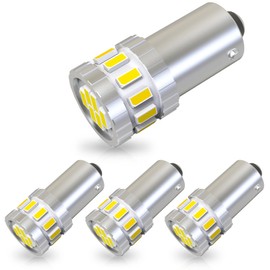 TORIBIO BA9S G14 LED White Car LED High Explosion Light 18 Row 3014 Element Position Lamp Small Lamp License Lamp Room Lamp DC 12V (Set of 4)