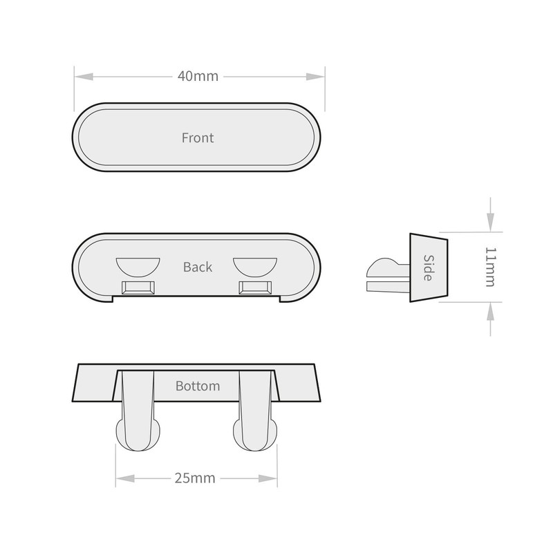 100 x White Face Drain Caps Window Door Weep Hole