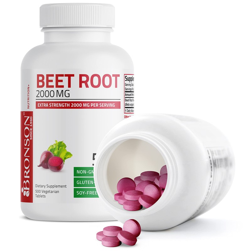 Bronson Beet Root 2000mg Extra Strength 2000mg Per Serving Non-GMO,