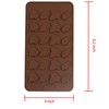Sowaka 2 Pcs Leaf Shape Chocolate Mold 24 Cavity Brown