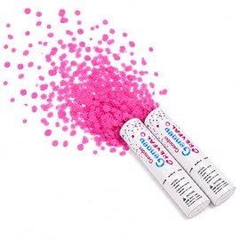 Lanzador De Confeti Para Revelación De Género (Rosa) Bebe, Fiesta, Niño, Niña