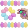 24Pcs Empty Plastic Eggs 5.7cm, Mini Novelty Toys, Easter Eggs