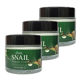 Eckel Ekel Dermatology Day Quick Drying Moisture Multi Summer Cream Snail Ampoule Elasticity Cream 70ml 3pcs / 이켈 피부과 데이 속건조 모이스처 멀티 여름 크림 달팽이 앰플 탄력 크림 70ml 3개