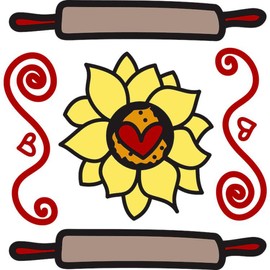 CafePress Rolling Pins Square Car Magnet 3 X 3 Square Car Magnet, Magnetic Bumper Display