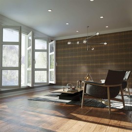 Ekena Millwork WALW08X08X0375CRPWA Cedar Park 3/8"T Decorative Fretwork Wall Panels, 7 3/8"W X 7 3/8"H, Walnut